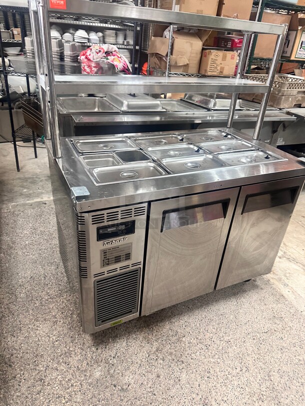 Late Model Used Turbo Air JBT-48 Cold Food Bar - (9) Pan Capacity, Floor Model, Stainless Steel 115 Volt Tested and Working! - Image 3 of 7