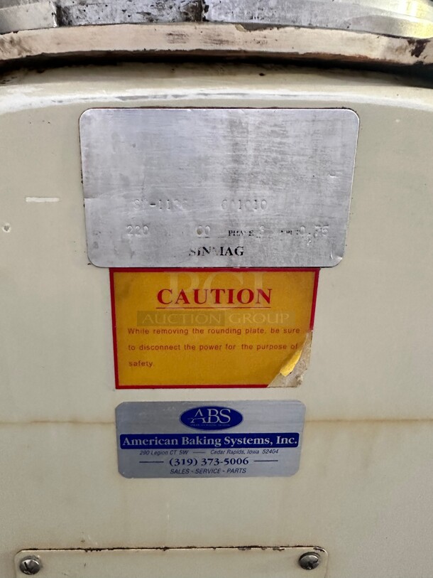 ABS SM-1136 Divider Rounder 36 Part, Used Excellent Condition 229 Volt 3 Phase Tested and Working - Image 7 of 9