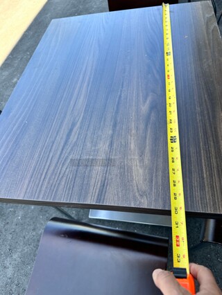 24x30x30 Wooden Table Only No Chairs
