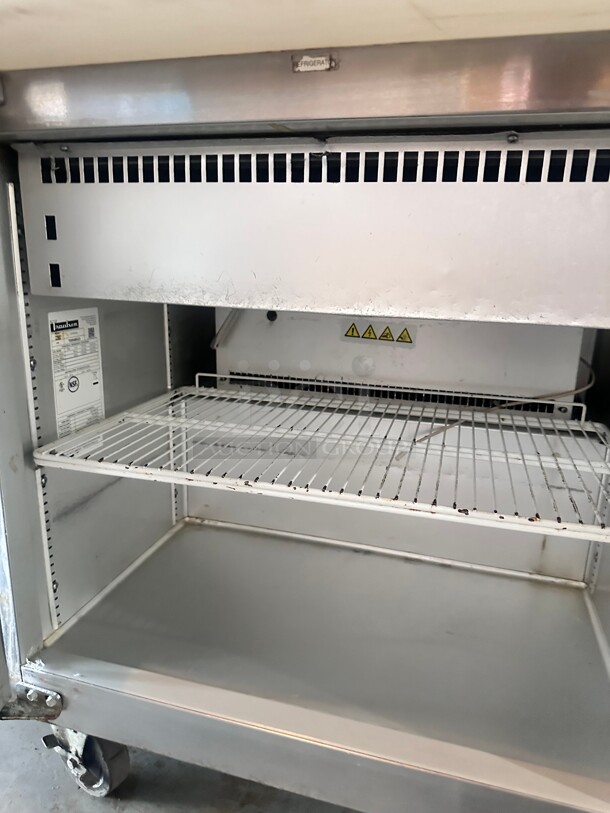 Traulsen UPT3212-R 32 inch 1 Right Hinged Door Refrigerated Sandwich Prep Table 115 Volt - Image 7 of 7