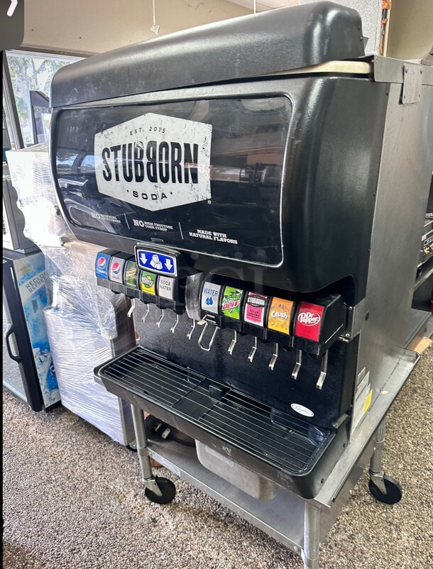 Cornelius IDC215 with 8  Sanitary Lever Valves Cold Carbonation Soda Dispenser 120 Volt Working - Image 3 of 9