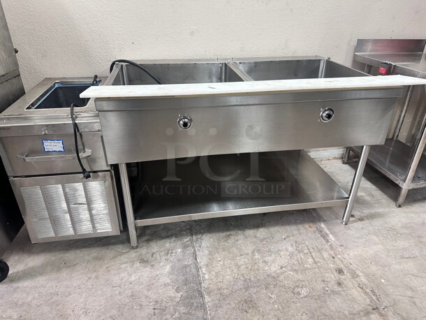 Commercial Heavy Duty Eclectic Steam Table 220 Volt 1 Phase Tested and Working - Image 2 of 9