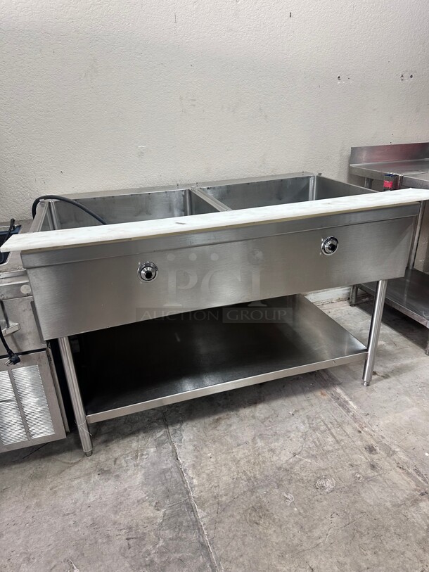 Commercial Heavy Duty Eclectic Steam Table 220 Volt 1 Phase Tested and Working - Image 3 of 9
