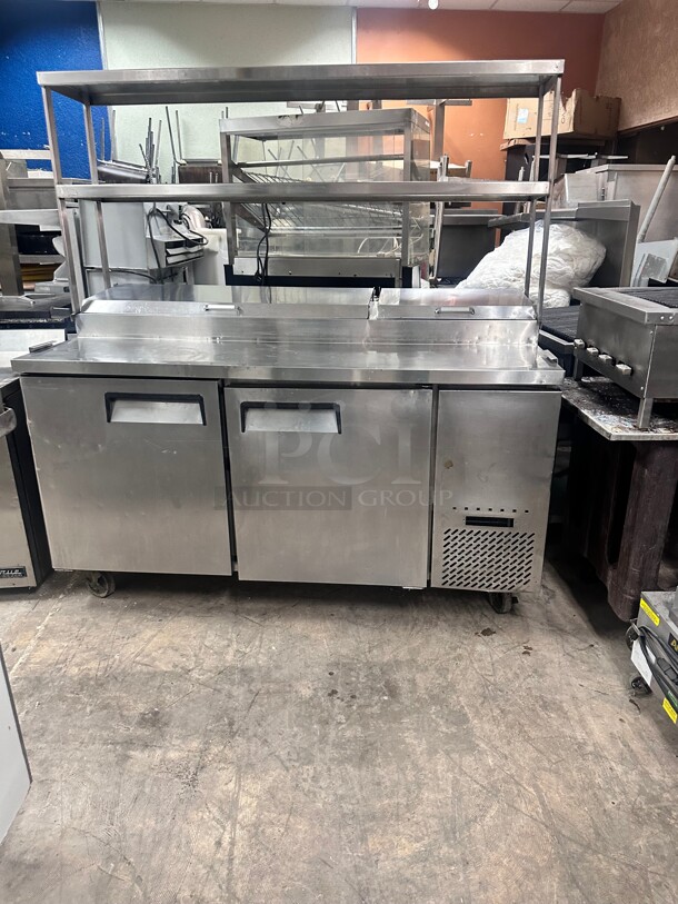 Migali C-PP67-HC 67" Competitor Series® Pizza Prep Table w/ Refrigerated Base, 115v Tested and Working - Image 2 of 6