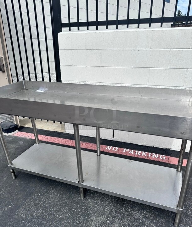 Commercial 72 Inch Stainless Steel Work Table With Under Shelf - Image 4 of 6