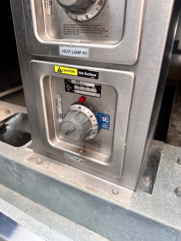 Wells 4 Bays Steam Table Wit Sneeze Guard 220 Volt   - Image 5 of 11