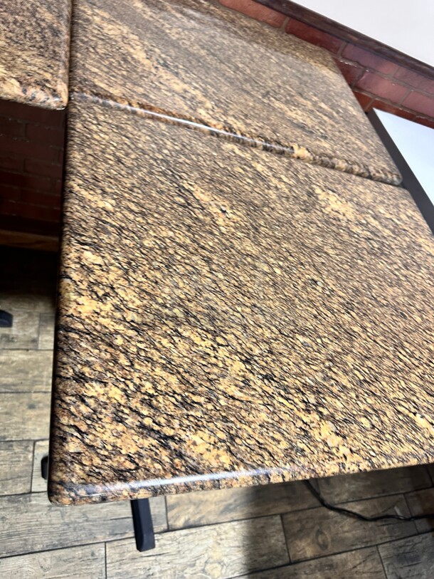 Commercial Granit Table 30x30 With Base - Image 9 of 9