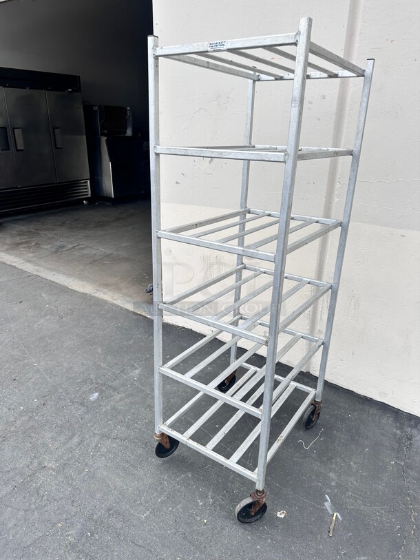 New Age 1251 66 inch H Stationary Can Rack On Casters  - Image 7 of 7