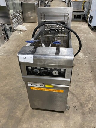 Nice! Frymaster All Stainless Steel Electric Powered! Two basket Deep Fryer! Model: RE114-2SE Serial : 1508NA0057 208V 60HZ 3Phase