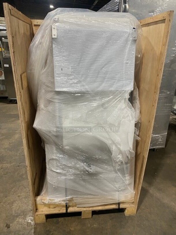 WOW! BRAND NEW! IN THE CRATE! Prepline Commercial Floor Style Reversible Dough Sheeter! Stainless Steel Body! Model: FSS120 SN: E21520179 120V 60HZ 1 Phase - Image 1 of 10