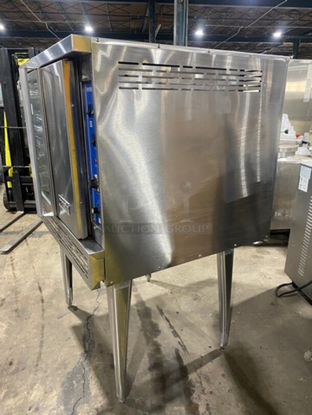 Imperial Commercial Natural Gas Powered Convection Oven! With View Through Door! With Metal Oven Racks! Stainless Steel! On Legs! - Image 4 of 7