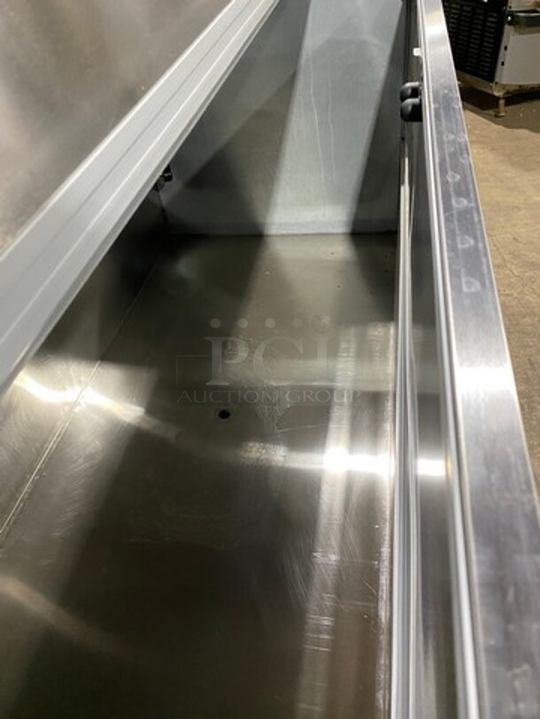 COOL! Beverage Air Dual Access Milk Cooler! Stainless Steel And White Coated Steel! On Casters! Model: ST58NW SN: 10306557 115V 60HZ 1 Phase - Image 5 of 8