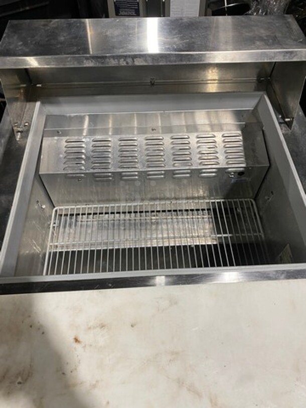 Continental Commercial Refrigerated Sandwich Prep Table! With Commercial Cutting Board! With Single Door Storage Space Underneath! All Stainless Steel! On Casters! Model: SW3212M SN: 15445643 115V 60HZ 1 Phase - Image 5 of 10