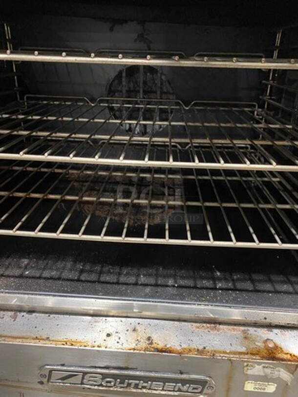 Southbend Commercial Natural Gas Powered Double Deck Convection Oven! With View Through Doors! Metal Oven Racks! All Stainless Steel! On Legs! Silver Star Edition! 2x Your Bid Makes One Unit! - Image 6 of 12