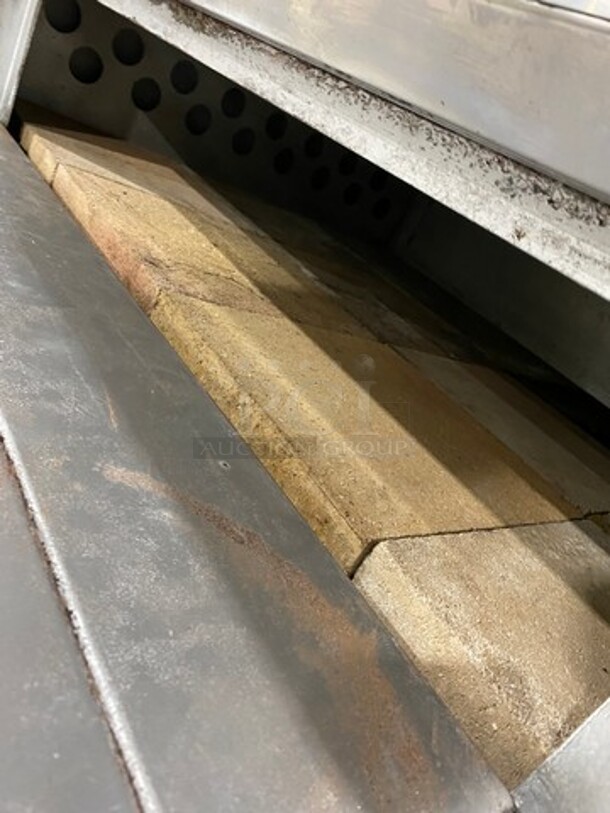 WOW! Morello Commercial Natural Gas Powered Double Deck Pizza/ Baking Oven! All Stainless Steel! On Legs! 2x Your Bid Makes One Unit! WORKING WHEN REMOVED! - Image 8 of 12