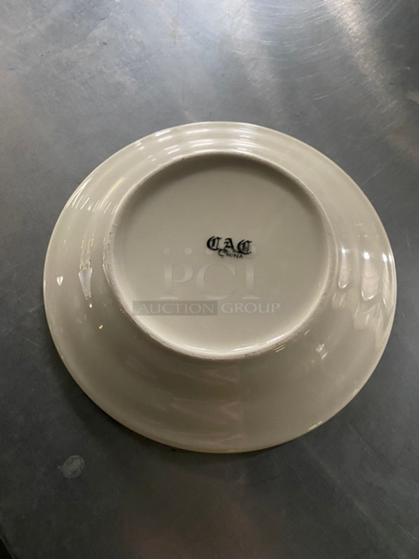 DAD 6" White Ceramic Plates! 5x Your Bid! Includes Poly Crates! - Image 4 of 6