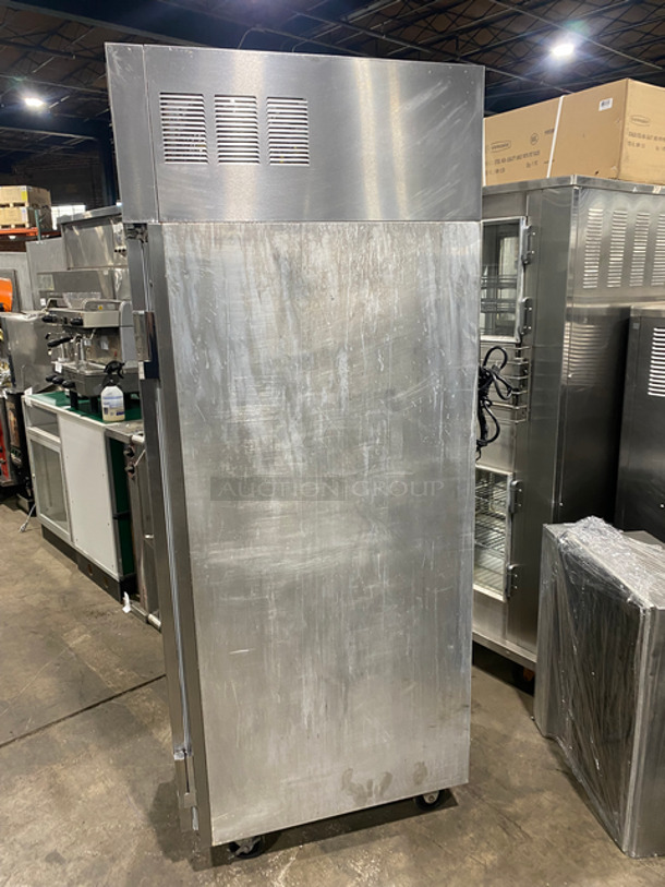 Delfield Commercial Single Door Reach In Freezer! With Poly Coated Racks! Solid Stainless Steel! On Casters! Model: 6125XLSPP2 SN: 1501152000013 115V 60HZ 1 Phase - Image 3 of 8