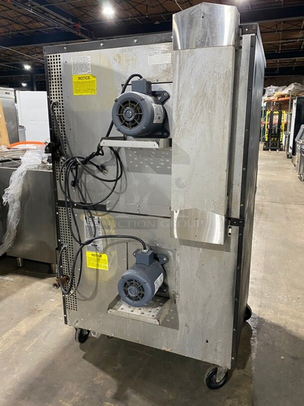 WOW! Southbend Natural Gas Powered Double Stacked Convection Oven! With 2 View Through Doors! With Metal Racks! Silverstar Edition! On Commercial Casters! 2 X Your Bid Makes One Unit!  - Image 3 of 12