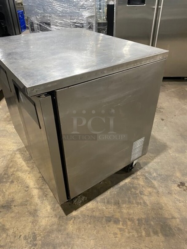 True Commercial 2 Door Lowboy/Worktop Cooler! With poly Coated Racks! All Stainless Steel! On Casters! Model: TUC36 SN: 13508645 115V 60HZ 1 Phase - Image 2 of 7