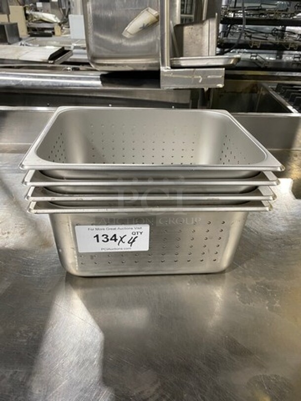 NEW! Winco Half Sized Perforated Pans! 4x Your Bid!