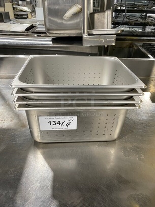 NEW! Winco Half Sized Perforated Pans! 4x Your Bid! - Image 1 of 7