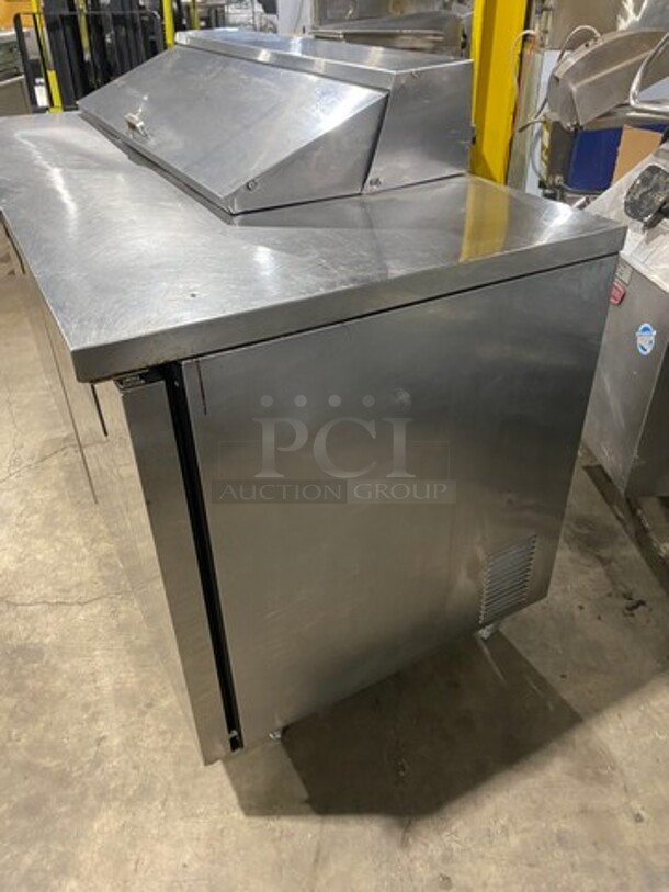 True Commercial Refrigerated Sandwich Prep Table! With 2 Door Underneath Storage Space! All Stainless Steel! On Legs! Model: TSSU6012 SN: 13478439 115V 60HZ 1 Phase - Image 2 of 9