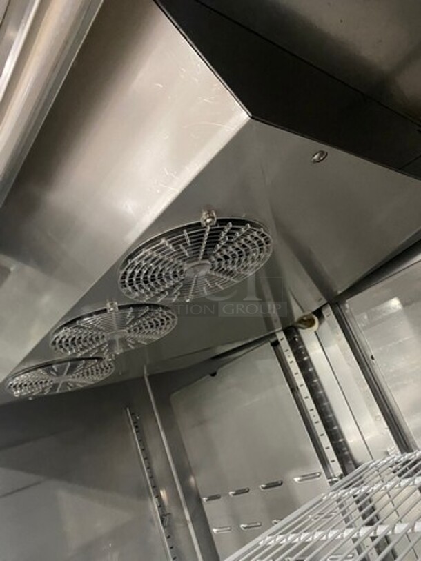 COOL! Hoshizaki Commercial 3 Door Reach In Cooler Merchandiser! With View Through Doors! Poly Coated Racks! All Stainless Steel Body! Model: CR3SFGYCR SN: F60028B 115V 60HZ 1 Phase - Image 6 of 9