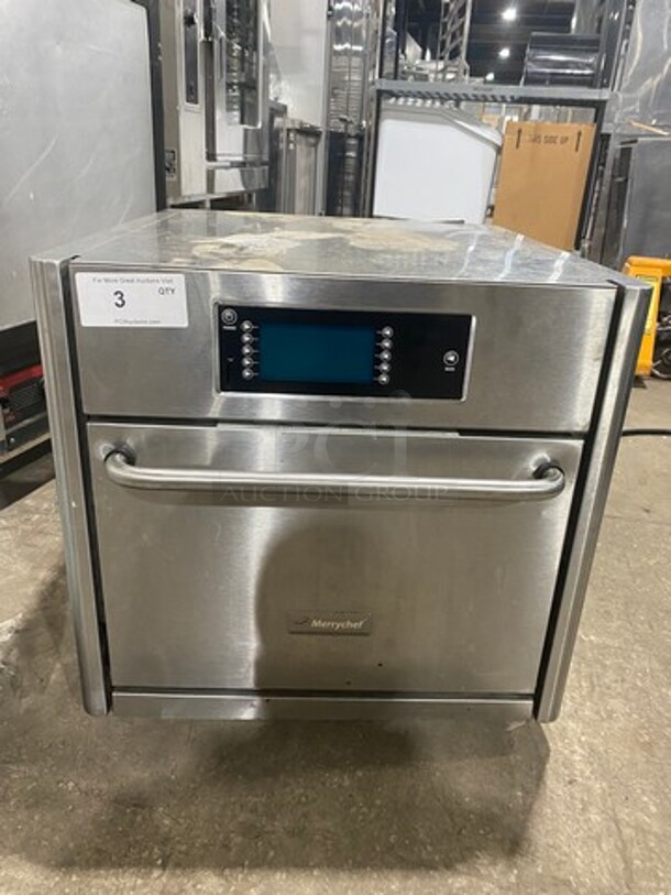 Merrychef Commercial Countertop Rapid Cook Oven! All Stainless Steel! WORKING WHEN REMOVED! Model: 603R SN: 1106210000468 208/240V 60HZ 1 Phase