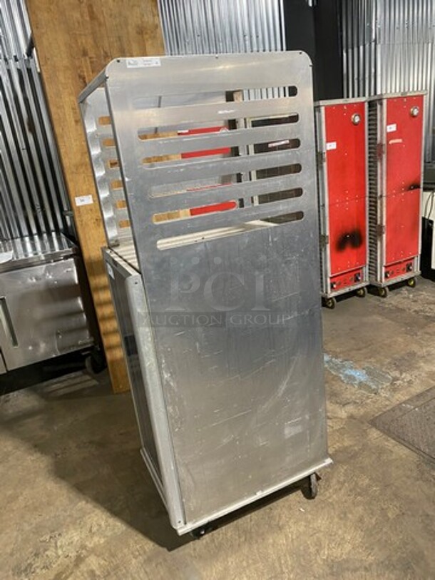 Lockwood Commercial Half Open Half Enclosed Pan Transport Rack! With View Through Door! On Casters! - Image 3 of 6