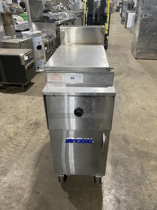 Great! IMPERIAL Commercial Natural Gas Powered Commercial Pasta Cooker/Rethermalizer! With Backsplash! All Stainless Steel! On Wheels! Model: IRT14GBM Serial 04256821 