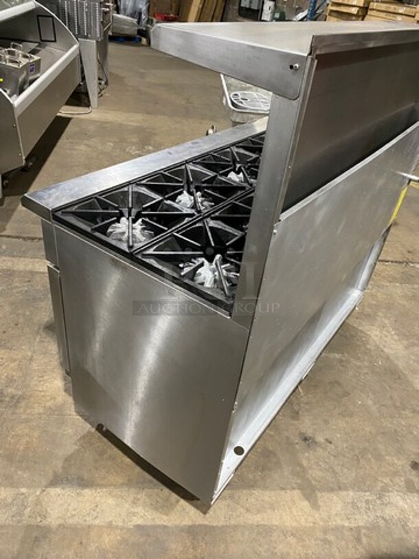 All Satinless Steel! Commercial Natural Gas Powered 10 Burner Stove! With Raised Back Splash! With 2 Full Size Oven Underneath! All Stainless Steel! - Image 3 of 10