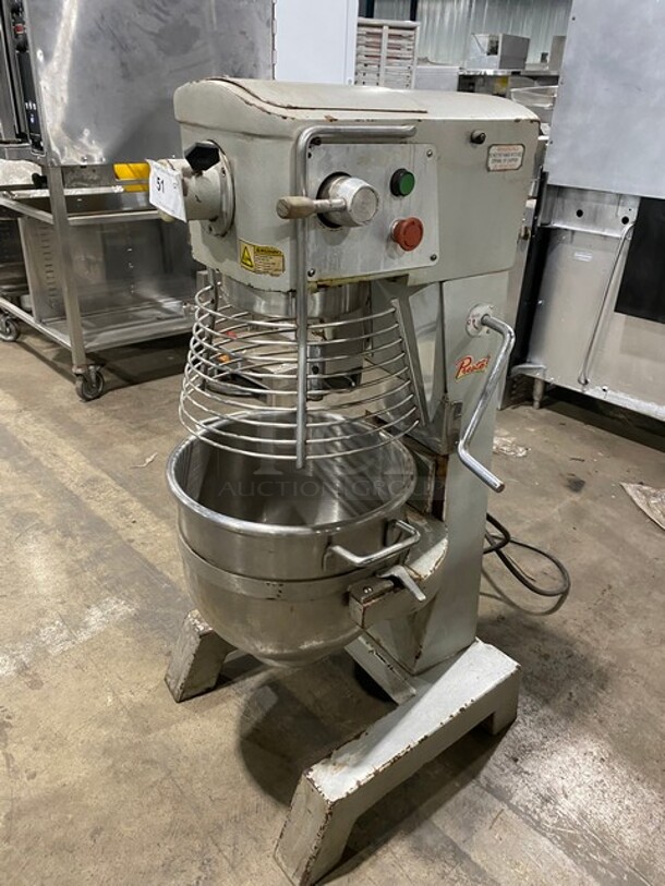Presto 30 Quart Planetary Mixer! With Guard & Bowl! Model PM30! 115V 1 Phase!  - Image 2 of 9