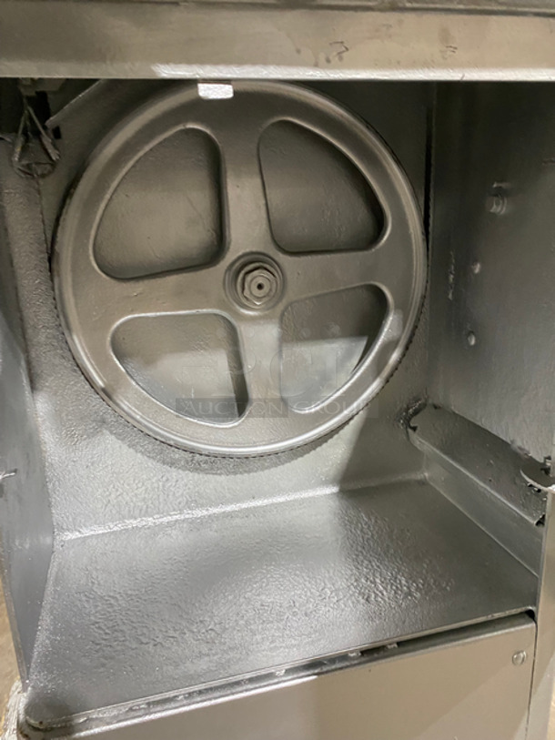 WOW! Biro Commercial Floor Style Heavy Duty Meat Band Saw! All Stainless Steel! On Legs! 208V 3 Phase - Image 10 of 10