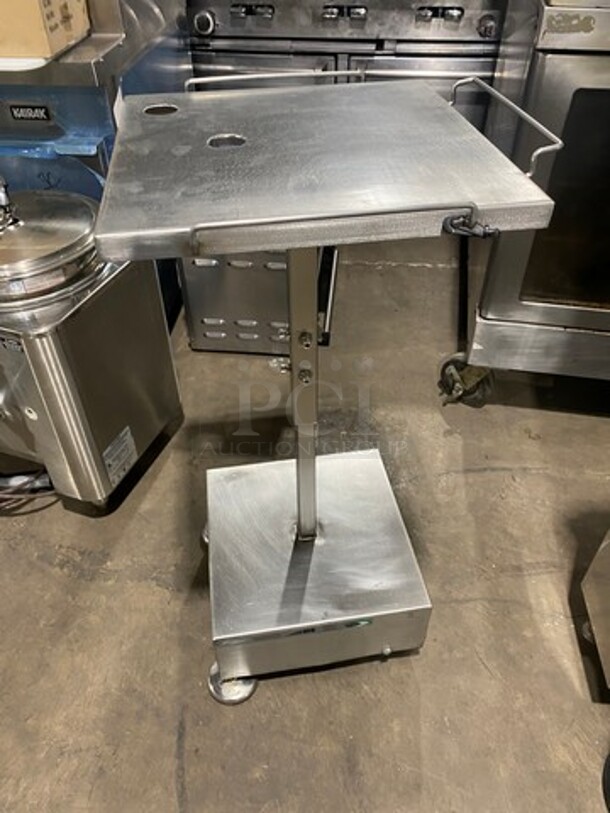 M&E Manufacture Solid Stainless Steel Slicer Stand! On Casters! - Image 3 of 9