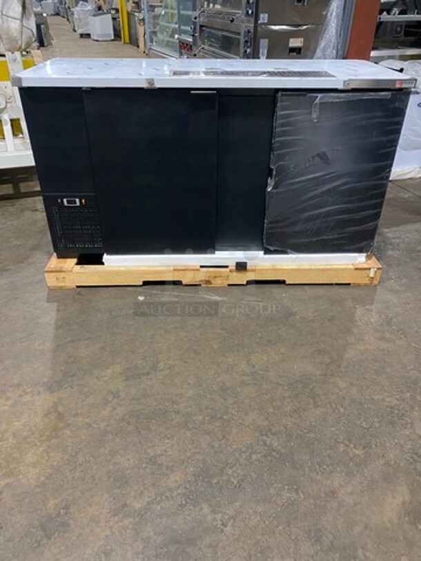 SCRATCH-N-DENT! Micro Matic Commercial Refrigerated Dual Tower Kegerator! With 2 Door Storage Space Underneath! NO TOWERS! Model: MDD68 SN: 15071401M 115V 60HZ 1 Phase - Image 2 of 12