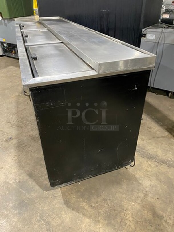 Migali Commercial Bar Back Beer Bottle Cooler! With 3 Sliding Stainless Steel Top Doors! Model: HBC95 SN: 2009020157 115V 1 Phase - Image 3 of 8