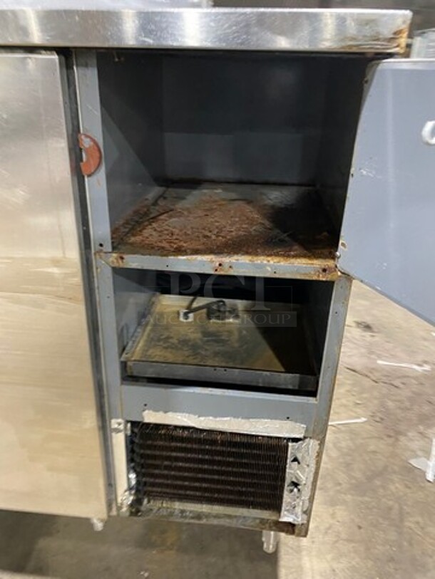 Perlick Commercial 4 Door Bar Back Cooler! With Poly Coated Racks! All Stainless Steel! On Legs! Model: C5065ESCUL SN: 406771 115V 60HZ 1 Phase - Image 10 of 11