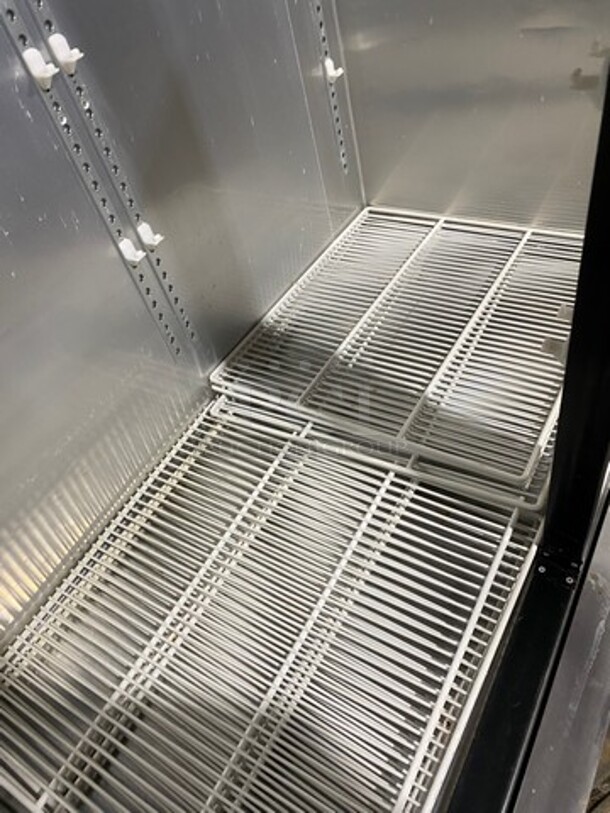 COOL! Maxx Cold Commercial 2 Door Reach In Refrigerator! With Poly Coated Racks! Solid Stainless Steel! On Casters! Model: MCR49FDRE 115V 60HZ 1 Phase - Image 6 of 10