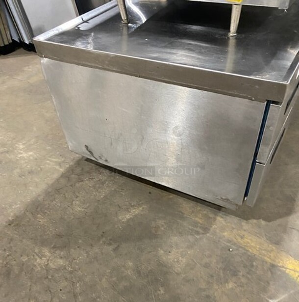 Delfield Commercial Refrigerated 4 Drawer Chef Base! All Stainless Steel! On Casters!  - Image 2 of 6