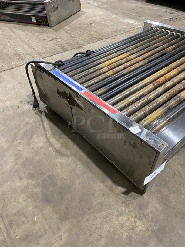 Nice! APW Wyott Stainless Steel Commercial Countertop Hot Dog Roller! Model HRS-75 5T Serial 8179619120006
 - Image 2 of 8
