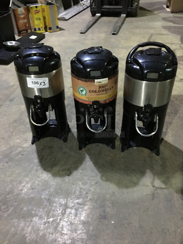 NICE! Bunn Coffee Holder/ Dispensers! With Stainless Steel Body! Model: TFSERVER SN: TF00458755 3 Times Your Bid!