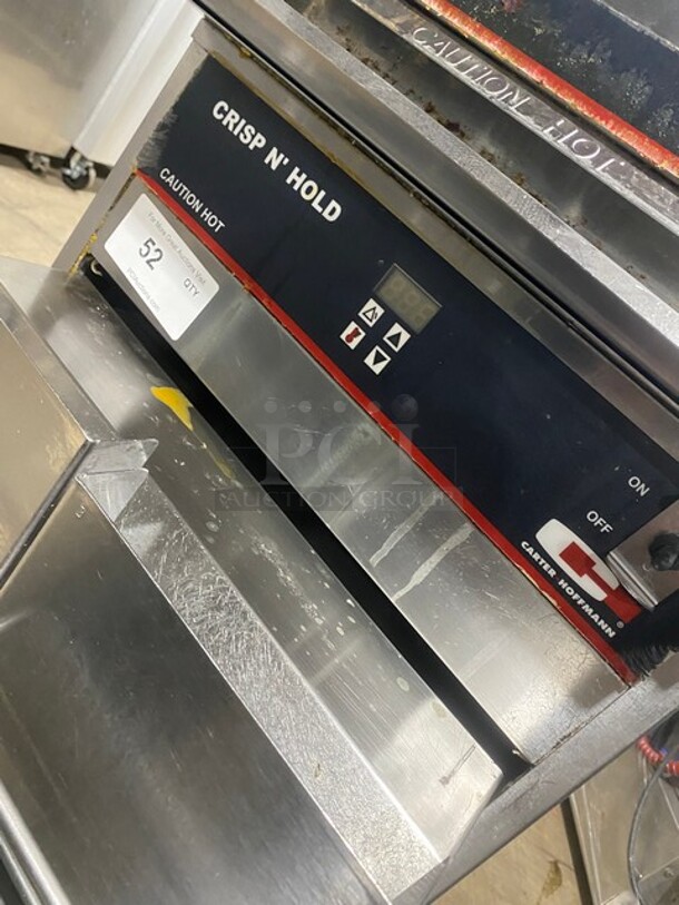 NICE! Carter Hoffmann Commercial Electric Powered 6 Drawer Crisp-N-Hold Station! All Stainless Steel! On Small Casters! Model: VCNH2W3SN2 SN: 012017629733 120V 60HZ 1 Phase! Working When Removed! - Image 6 of 8