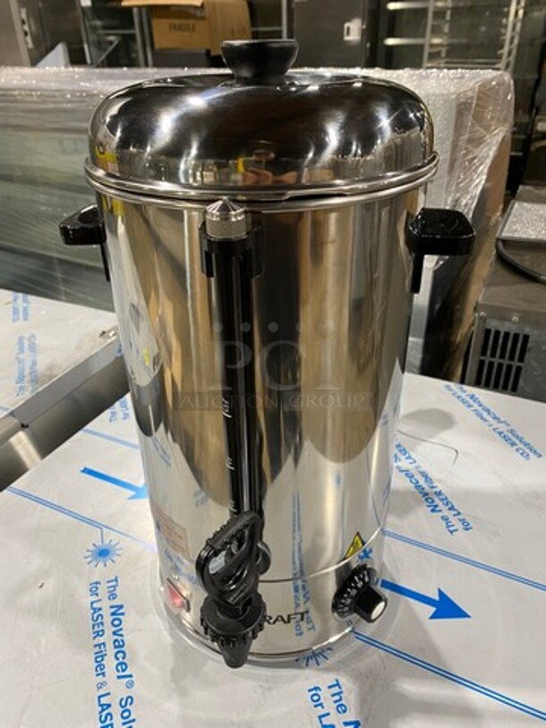 NEW! IN THE BOX! Adcraft Commercial Countertop Water Boiler/ Hot Water Dispenser! 40 Cup Capacity! Stainless Steel! Model: WB40 120V - Image 2 of 9