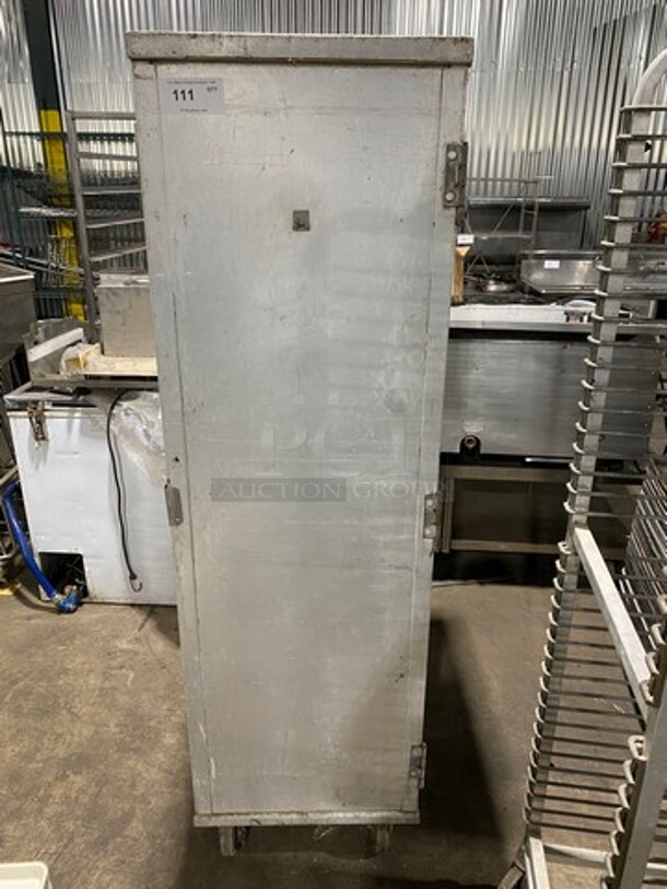 Commercial Single Door Enclosed Pan Rack! Solid Stainless Steel! On Casters! - Image 1 of 8