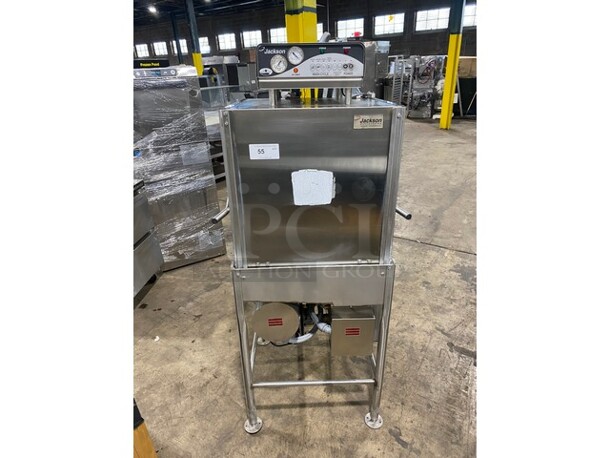 FANTASTIC! Jackson Model TEMPSTAR Stainless Steel Commercial Straight Pass Through Dishwasher. 208-230 Volts! - Image 1 of 11