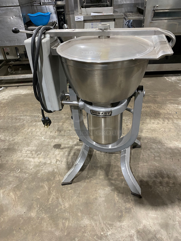 NICE! Hobart Commercial Vertical Cutter/Mixer/Mincer! All Stainless Steel! On Legs! Model: HCM450 SN: 311216113 200V 60HZ 3 Phase - Image 3 of 8