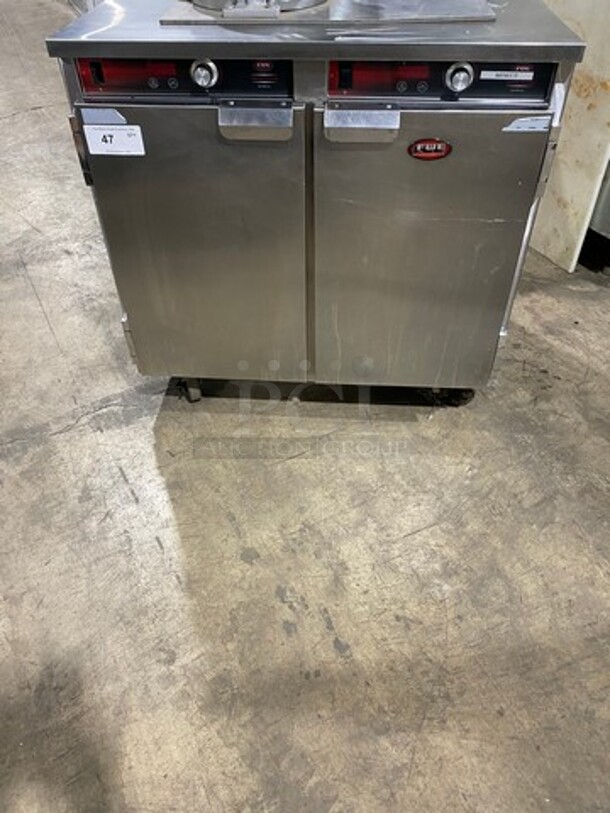 LATE MODEL! 2017 FWE Commercial 2 Door Food Warming/Holding Cabinet! All Stainless Steel! On Casters! Model: HLC16CHP SN: 175177201 120V 1 Phase