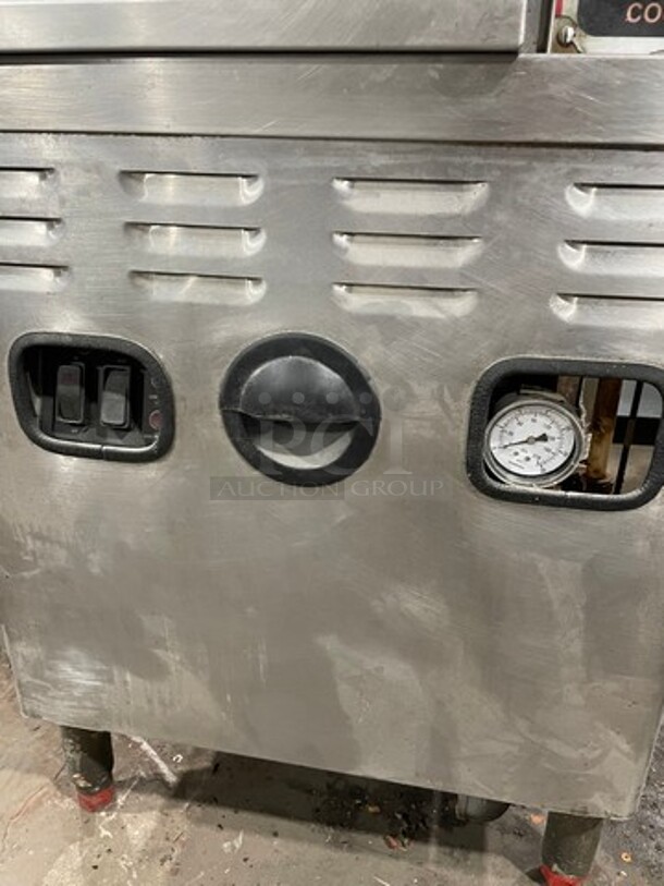 Market Forge Natural Gas Powered Dual Cabinet Convection Steamer! Model ST10! All Stainless Steel! On Legs!  - Image 7 of 10