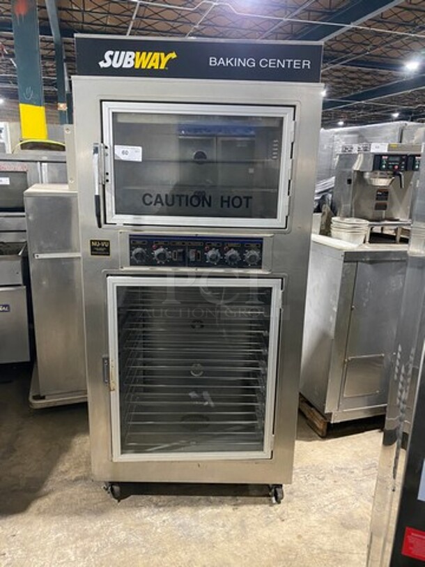 Nuvu Commercial Baking Center Oven Proofer Combo! With Metal Oven Racks! Stainless Steel! On Casters! Model: SUB123 SN: 383592000205 208V 60HZ 3 Phase - Image 1 of 9