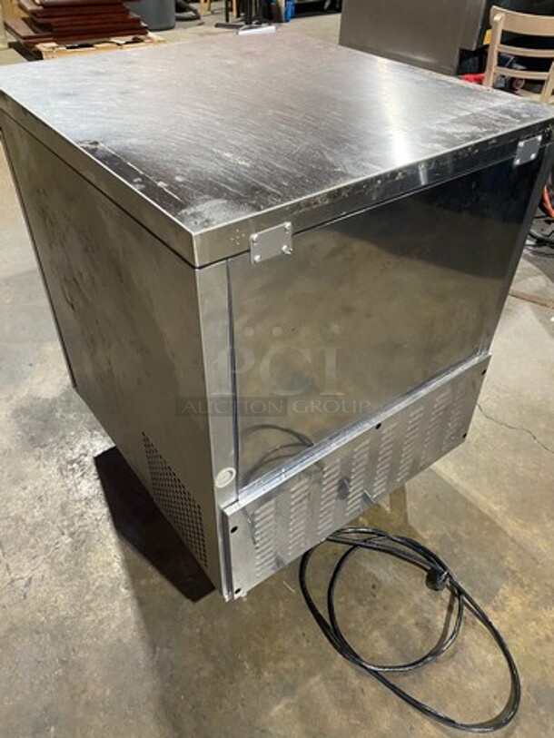 Turbo Air Commercial Single Door Lowboy/ Worktop Cooler! All Stainless Steel! Model: MUR28 SN: MU2RB03027 115V 60HZ 1 Phase - Image 3 of 10